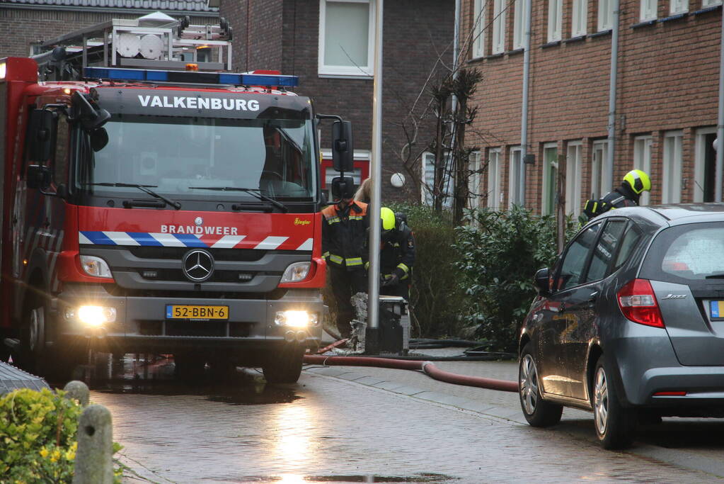 Brand op zolderetage van woning