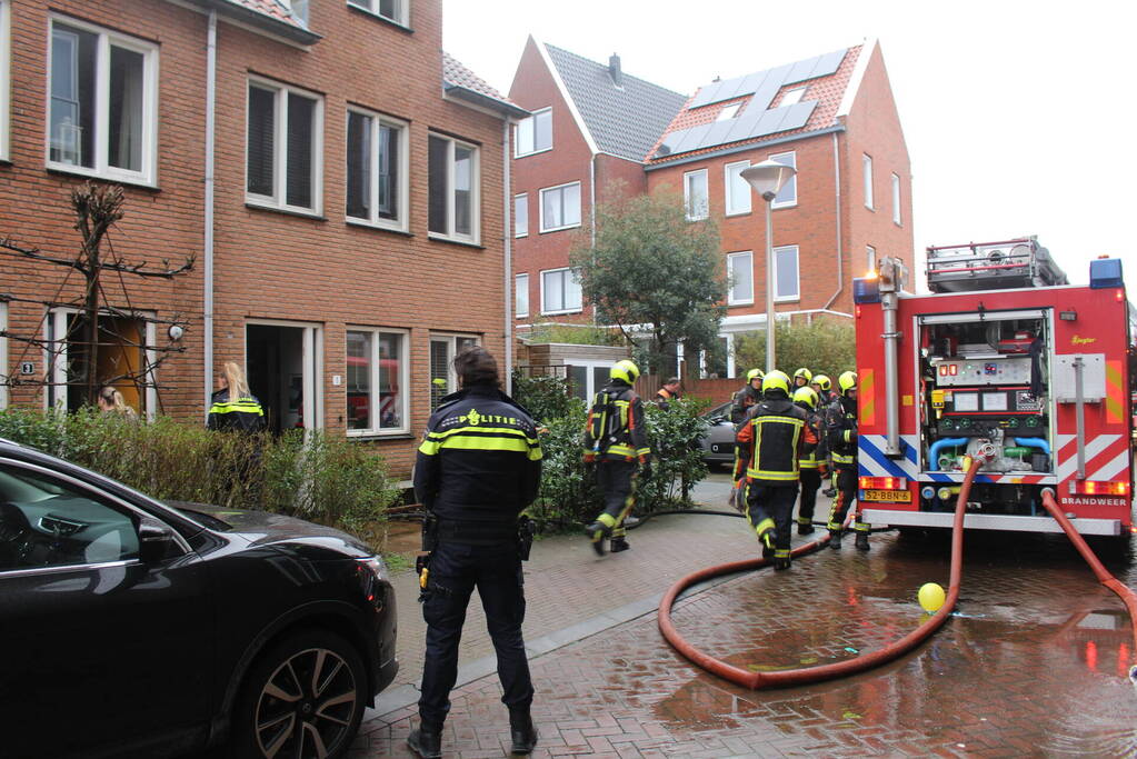 Brand op zolderetage van woning