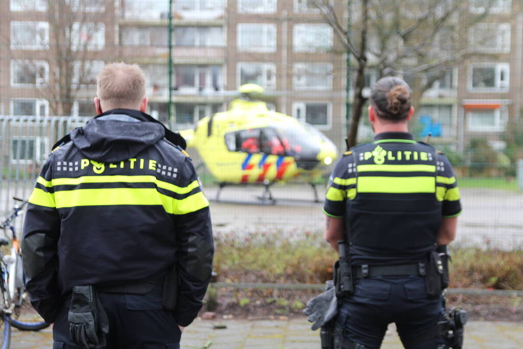 Traumahelikopter ingezet voor incident in flatwoning