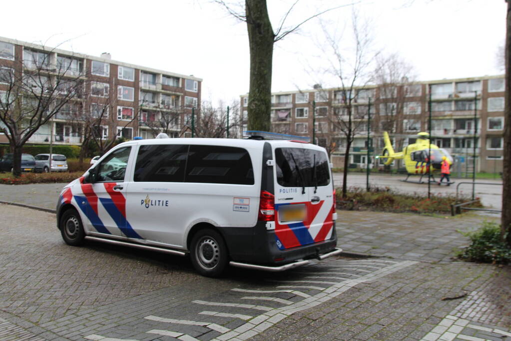 Traumahelikopter ingezet voor incident in flatwoning