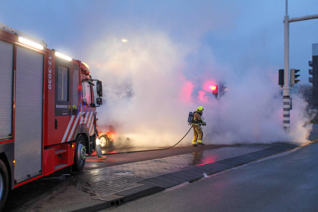 Scooter brandt volledig af