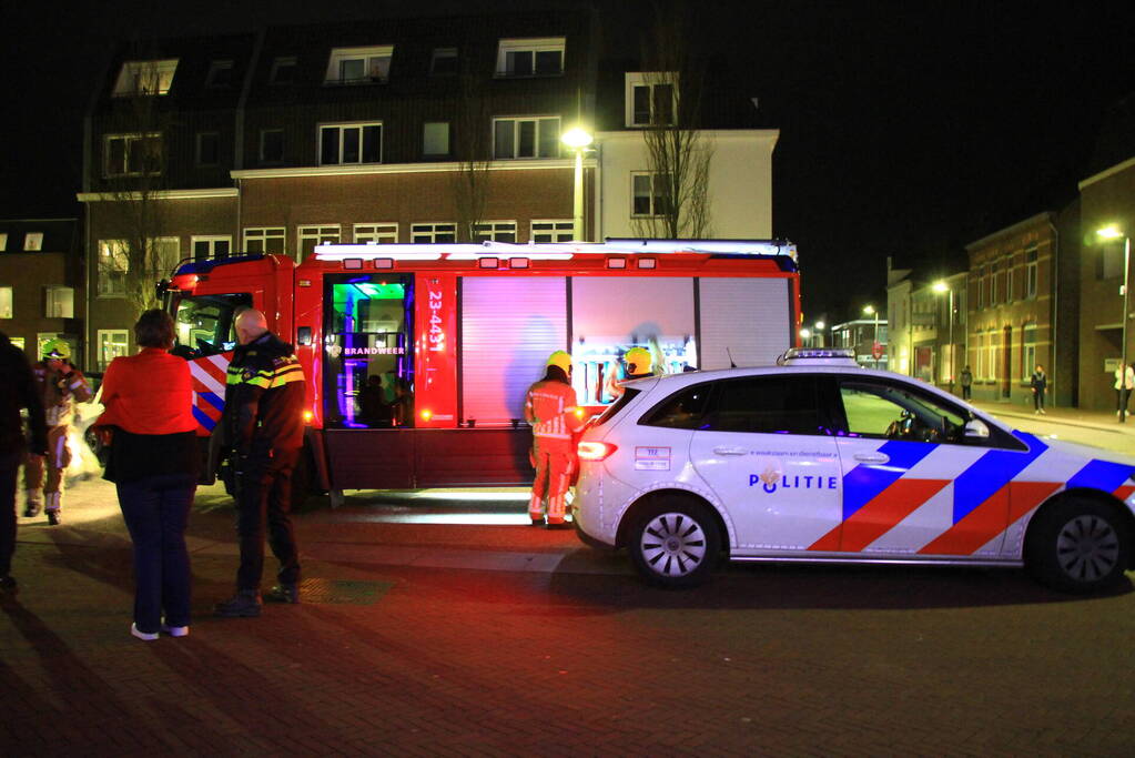 Brand in bestelbus snel geblust