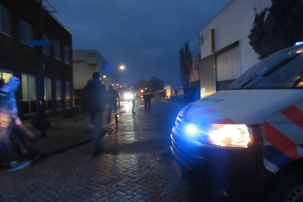 Brand op containerschip