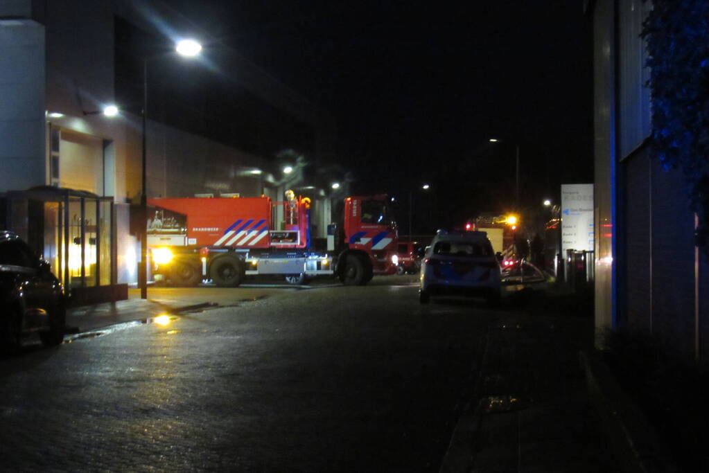 Brand op containerschip