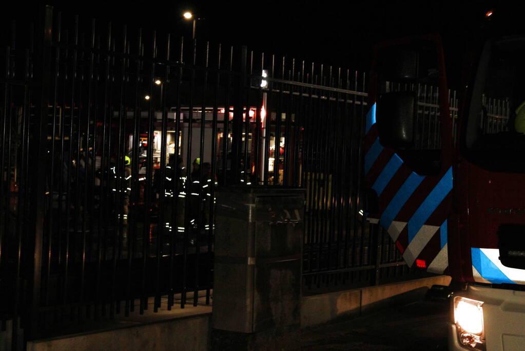 Brand op containerschip