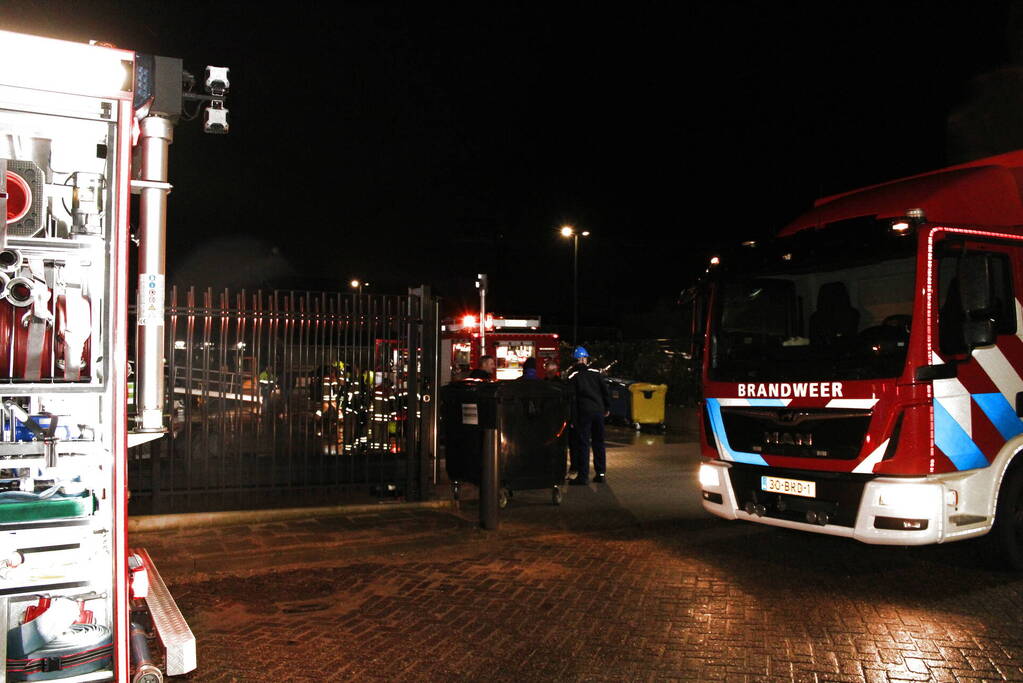 Brand op containerschip
