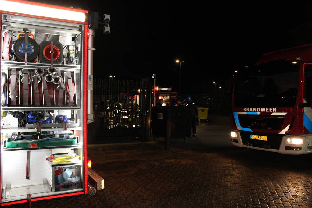 Brand op containerschip
