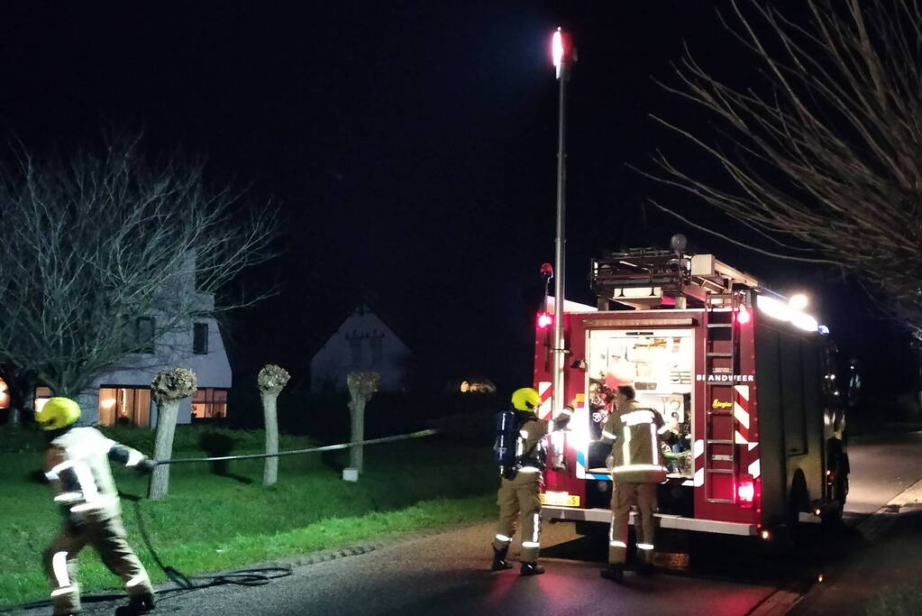 Brand in woning snel geblust