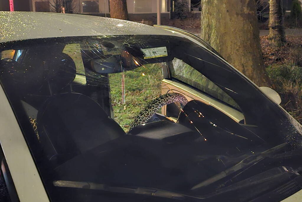 Fiets breekt doormidden bij botsing met auto