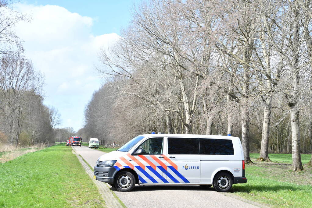 Flinke rookontwikkeling bij brand in bosgebied