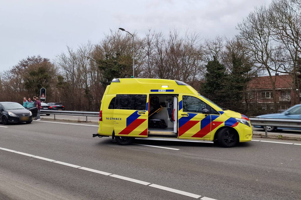 Veel schade bij kop-staartbotsing