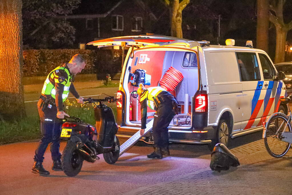 Politieachtervolging eindigt na botsing