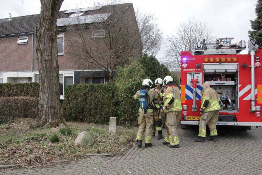 Brand in keuken van woning