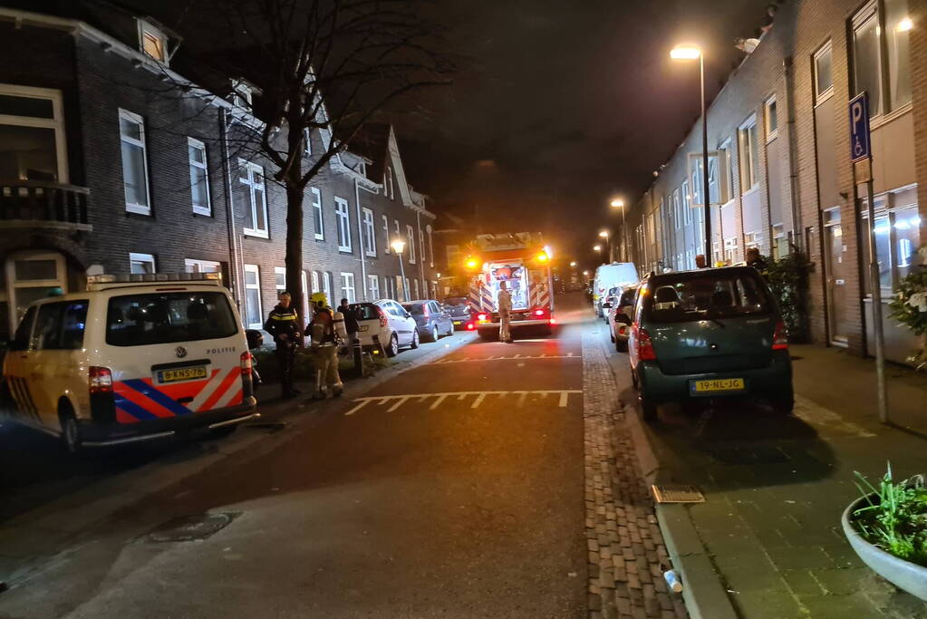 Brand in keuken van woning