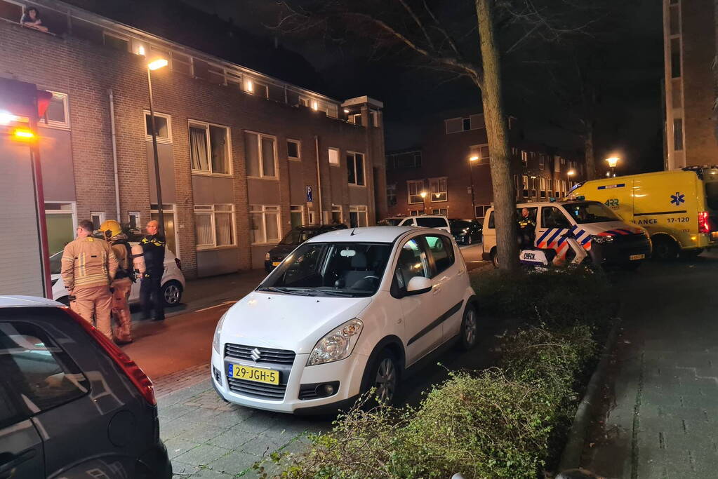 Brand in keuken van woning