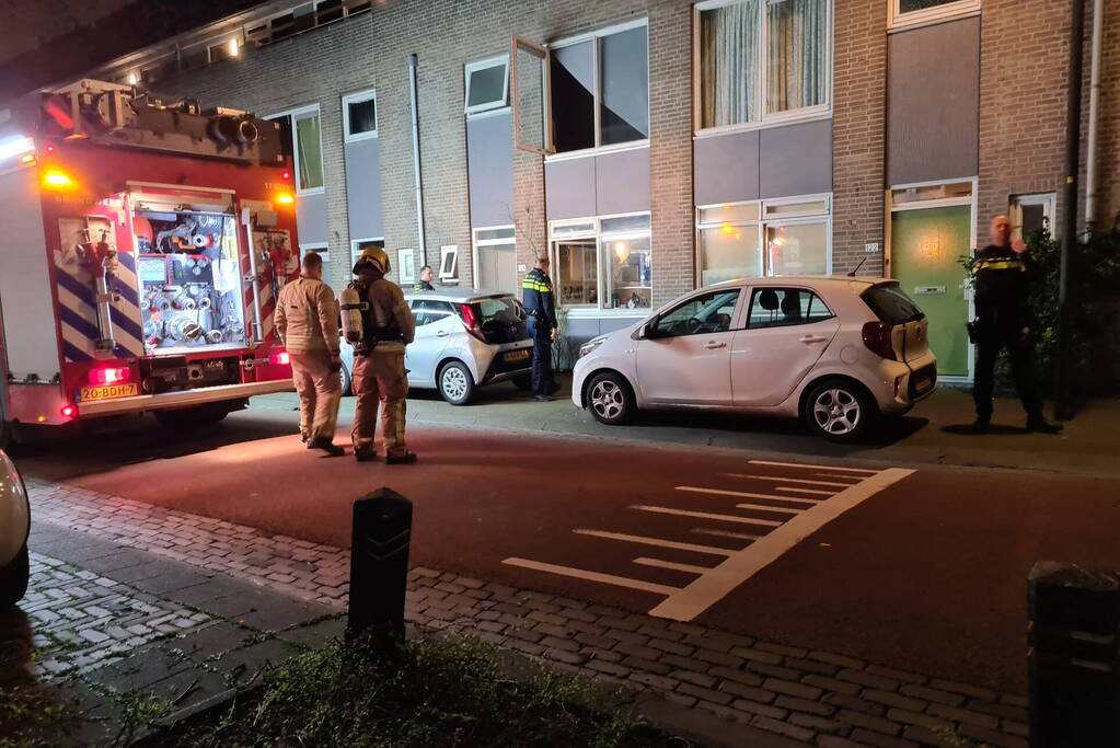 Brand in keuken van woning