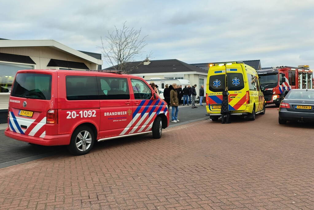 Zwaargewonde na woningbrand