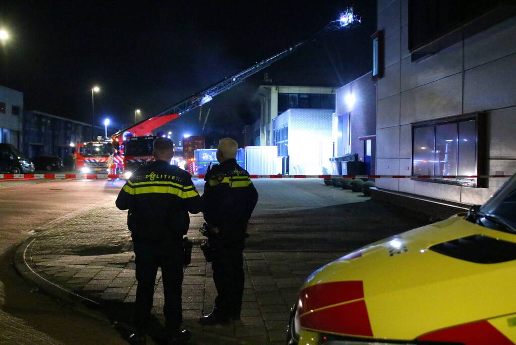 Grote brand in industriepand