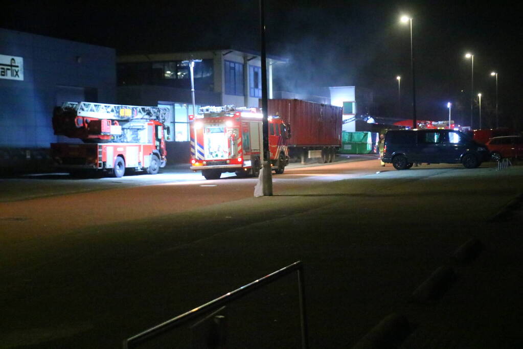Grote brand in industriepand