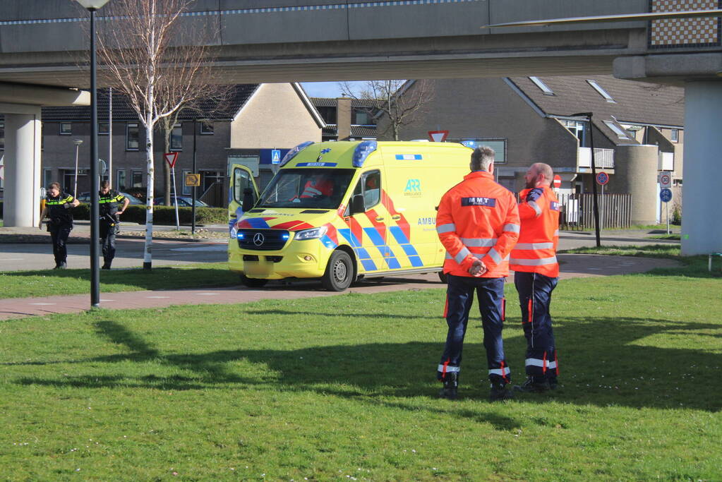 Trauma-arts per helikopter ingevlogen ter assistentie van ambulance