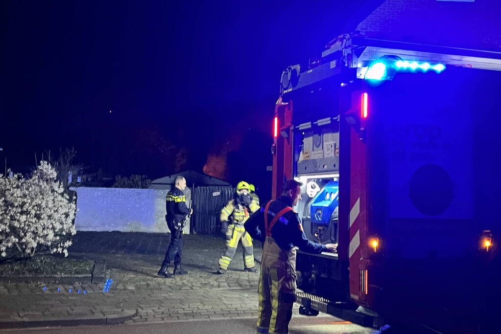 Flinke brand in bijgebouw