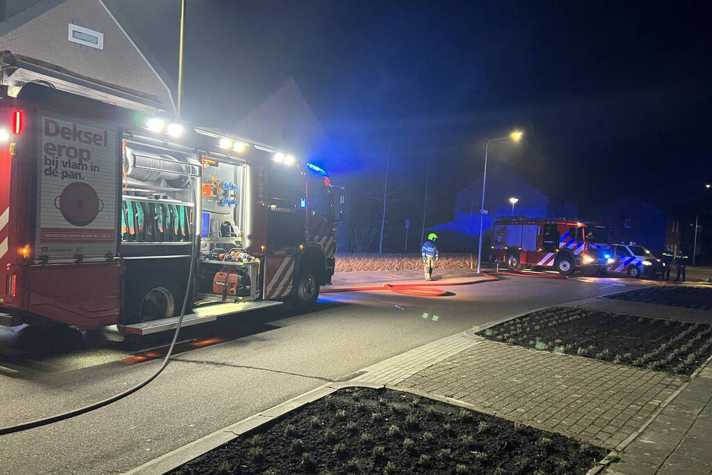 Flinke brand in bijgebouw
