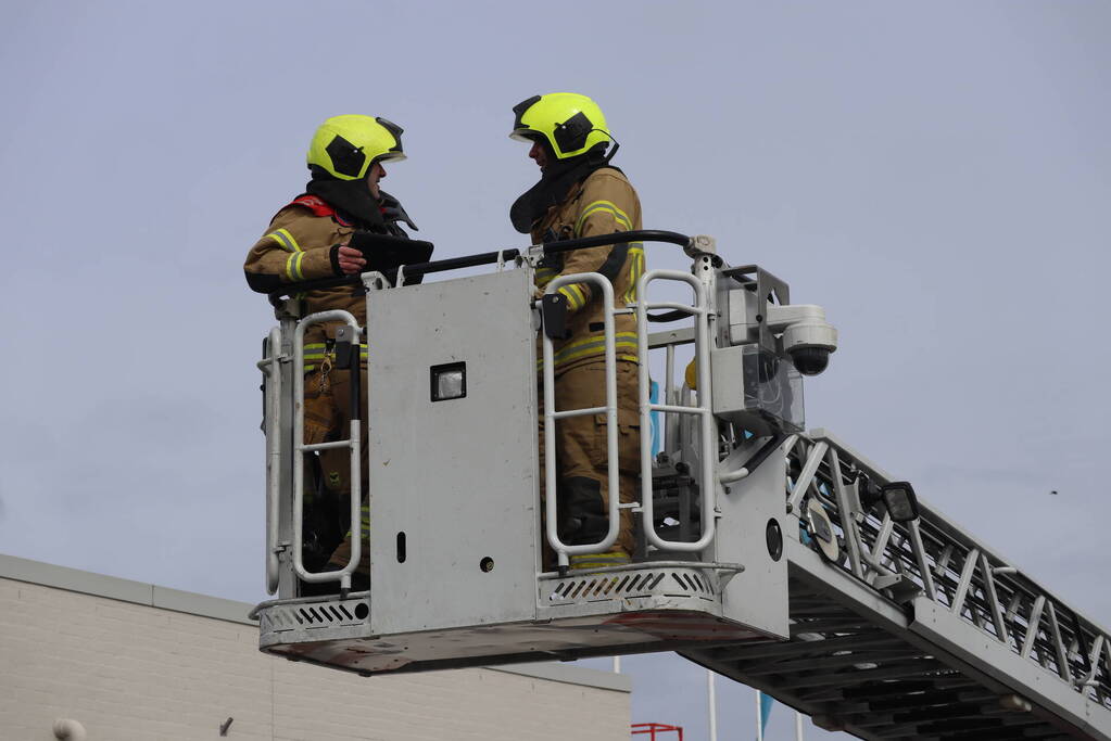 Brand tijdens verbouwing supermarkt