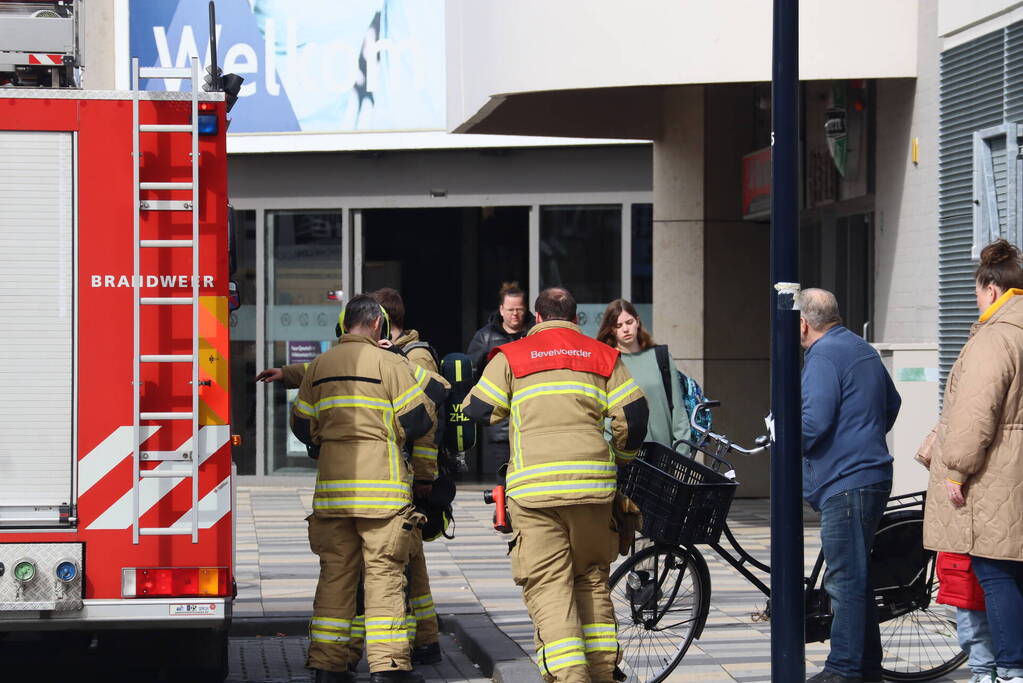 Brand tijdens verbouwing supermarkt