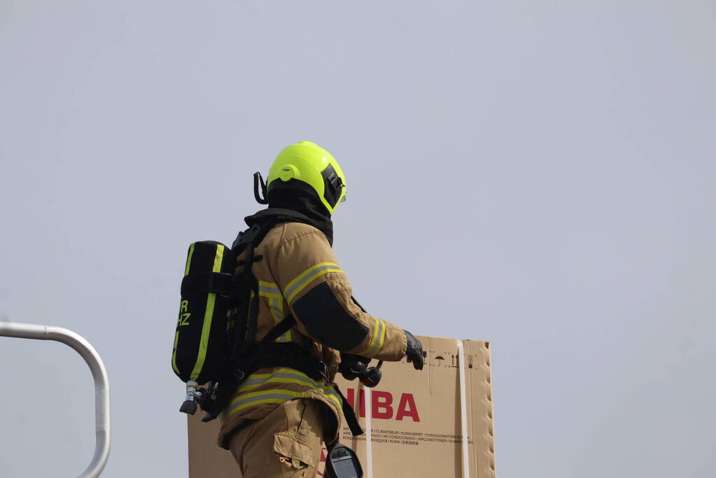Brand tijdens verbouwing supermarkt