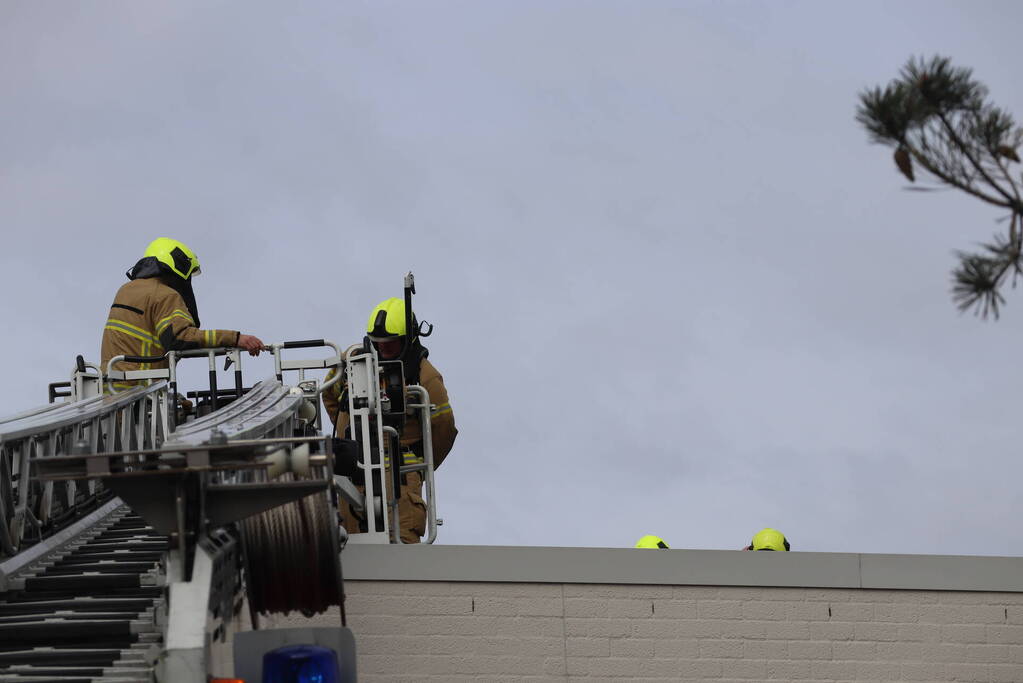 Brand tijdens verbouwing supermarkt