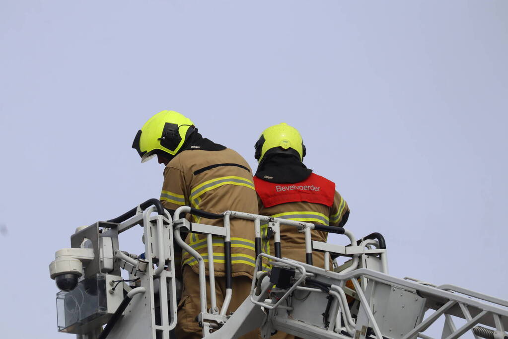 Brand tijdens verbouwing supermarkt