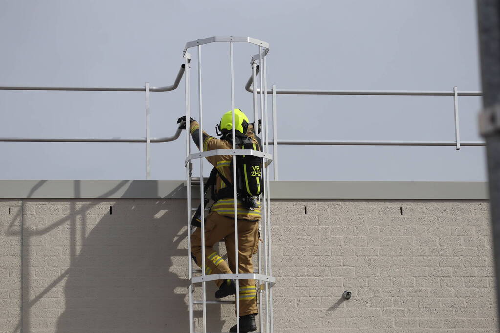 Brand tijdens verbouwing supermarkt