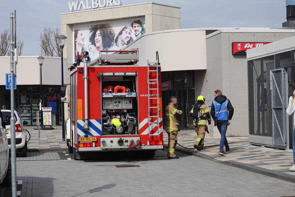 Brand tijdens verbouwing supermarkt