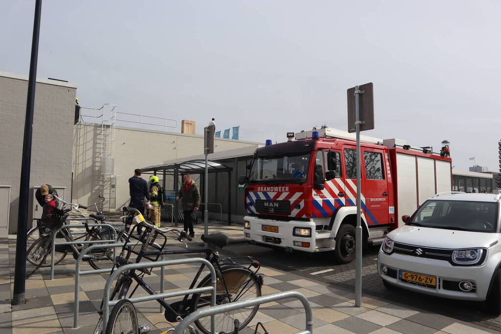 Brand tijdens verbouwing supermarkt