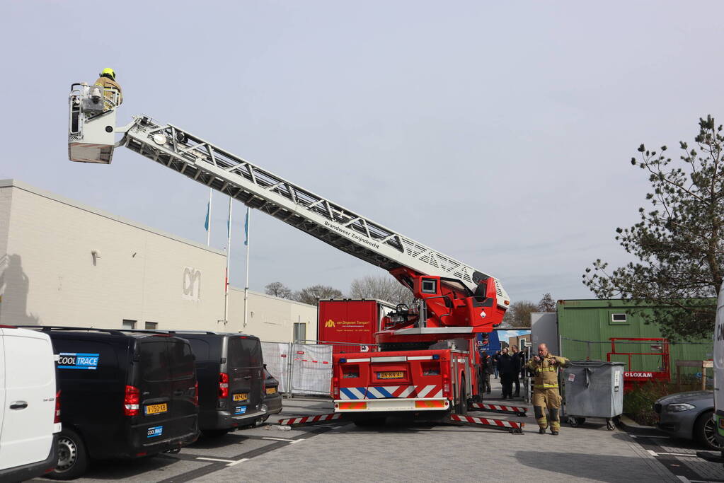 Brand tijdens verbouwing supermarkt