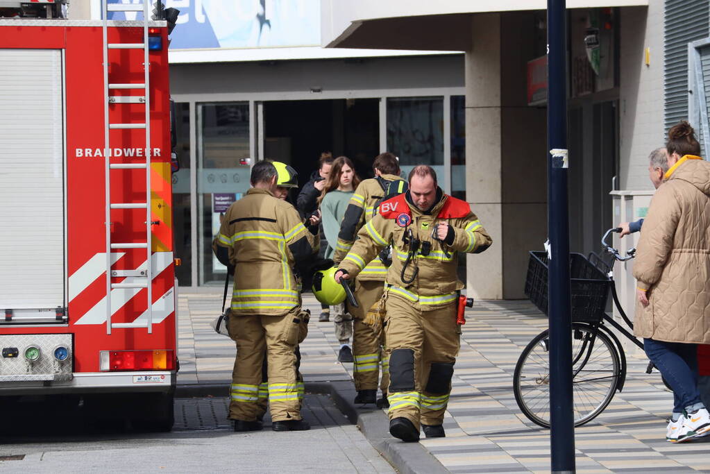 Brand tijdens verbouwing supermarkt