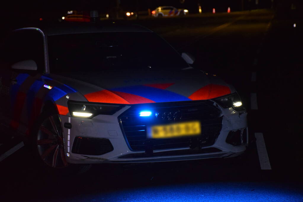 Achtervolging eindigt met botsing