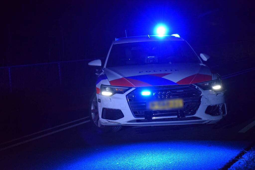 Achtervolging eindigt met botsing