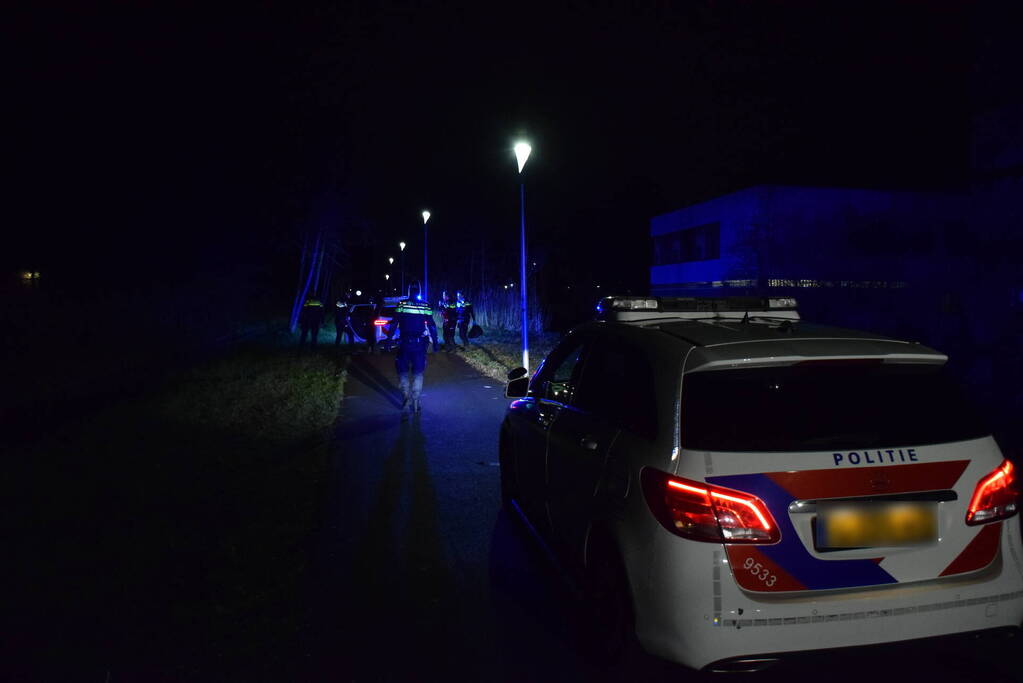 Achtervolging eindigt met botsing