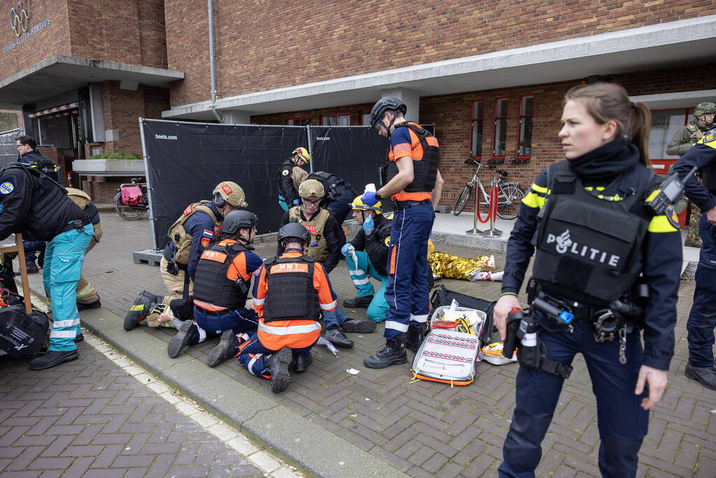 Grote terrorisme-oefening bij het Olympisch