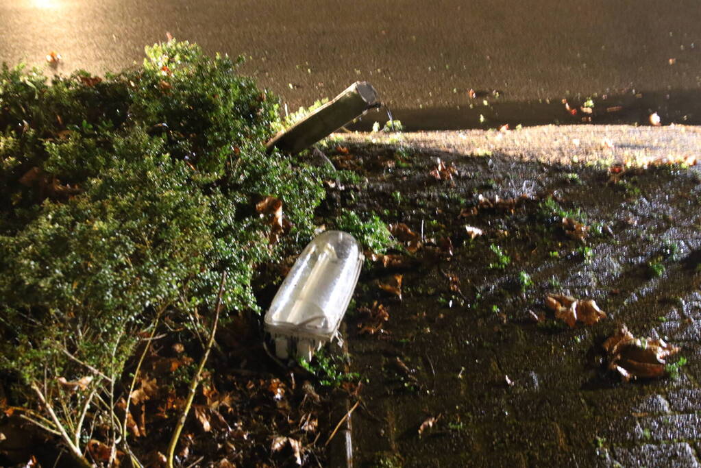 Personenauto eindigt in voorttuin