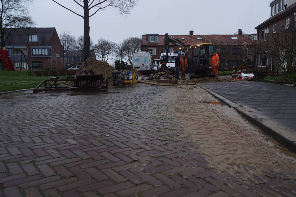 Bewoners zonder water door nachtelijke waterleidingbreuk