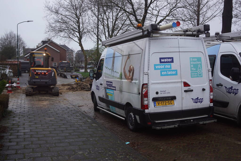 Bewoners zonder water door nachtelijke waterleidingbreuk