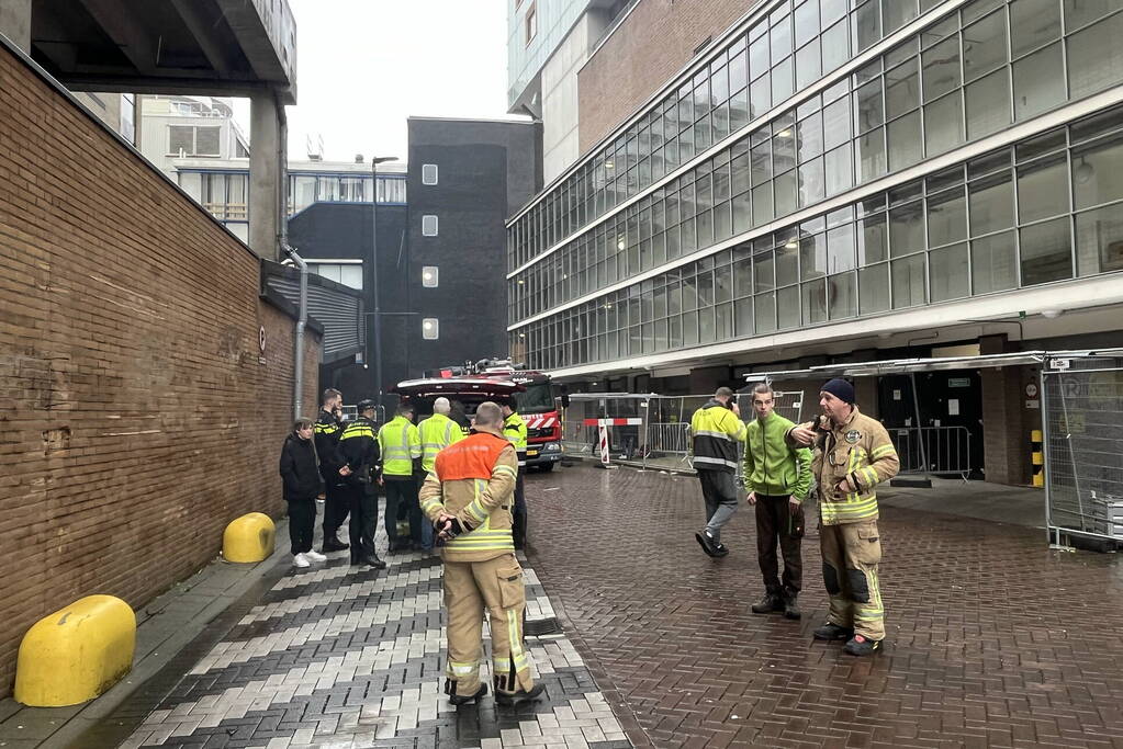 Winkels ontruimd wegens grote waterlekkage