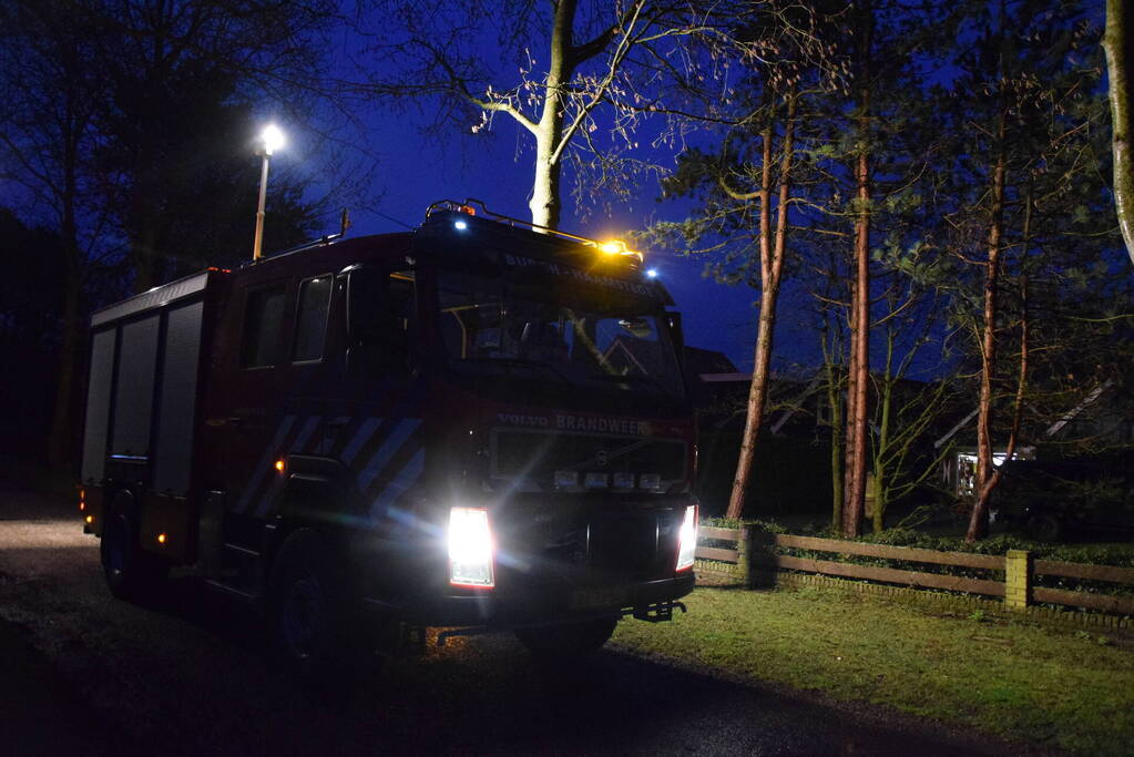 Brand in schoorsteen van vakantievilla