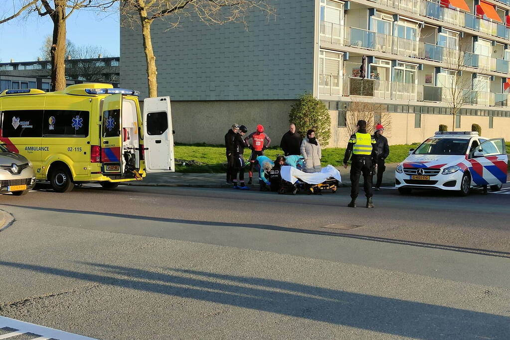 Ongeval tussen personenauto en wielrenner