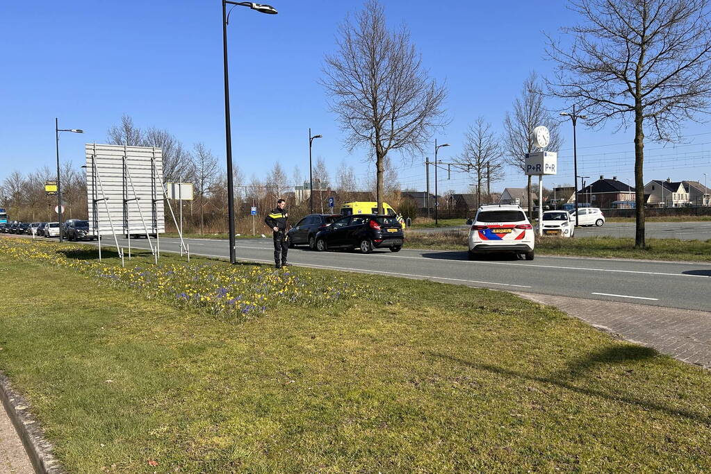 Gewonde bij kop-staart botsing