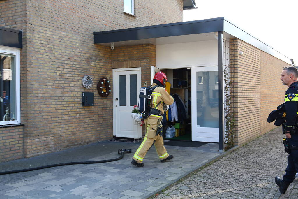 Brand in woning snel geblust