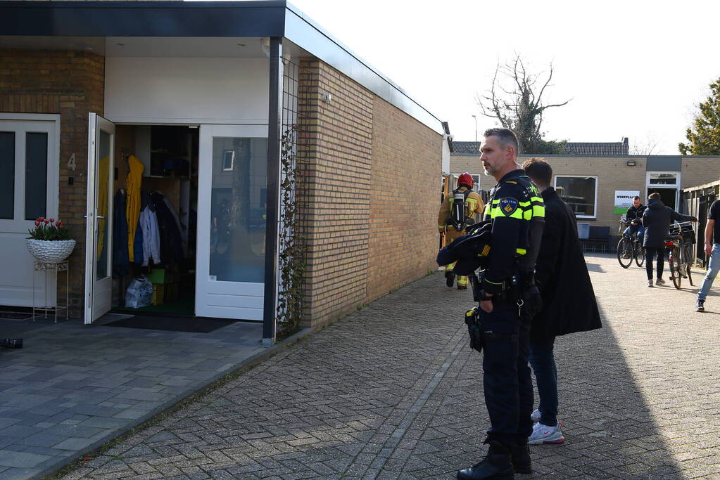 Brand in woning snel geblust