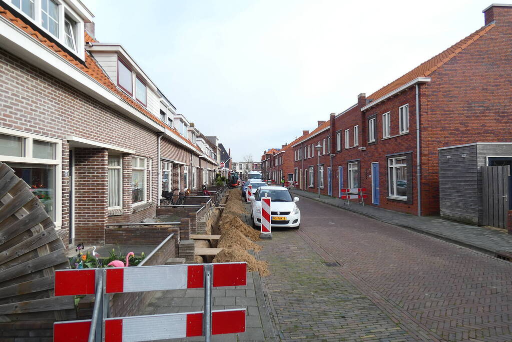 Gaslekkage bij aanleggen van kabels